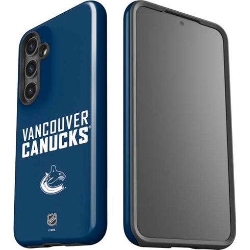 NHL Vancouver Canucks Solid Background Galaxy S25 Impact Case